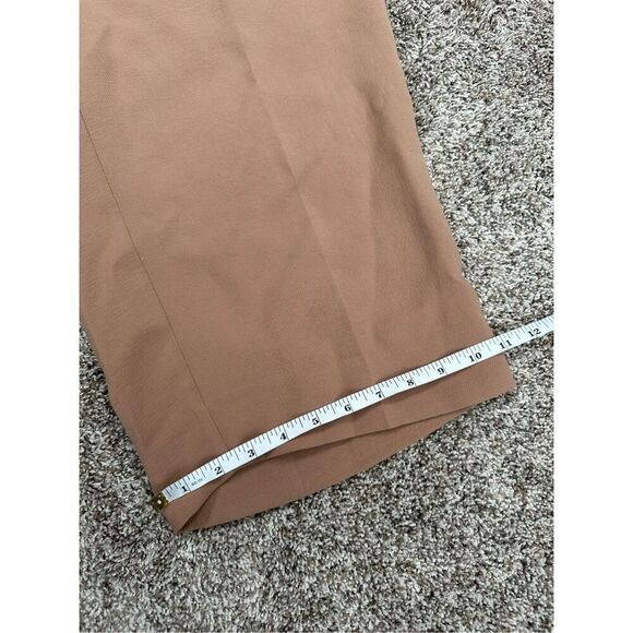 NWT Madewell The Rosedale High-Rise Straight Pants Crepe Carved Wood Tan 14 Tall - Picture 13 of 14